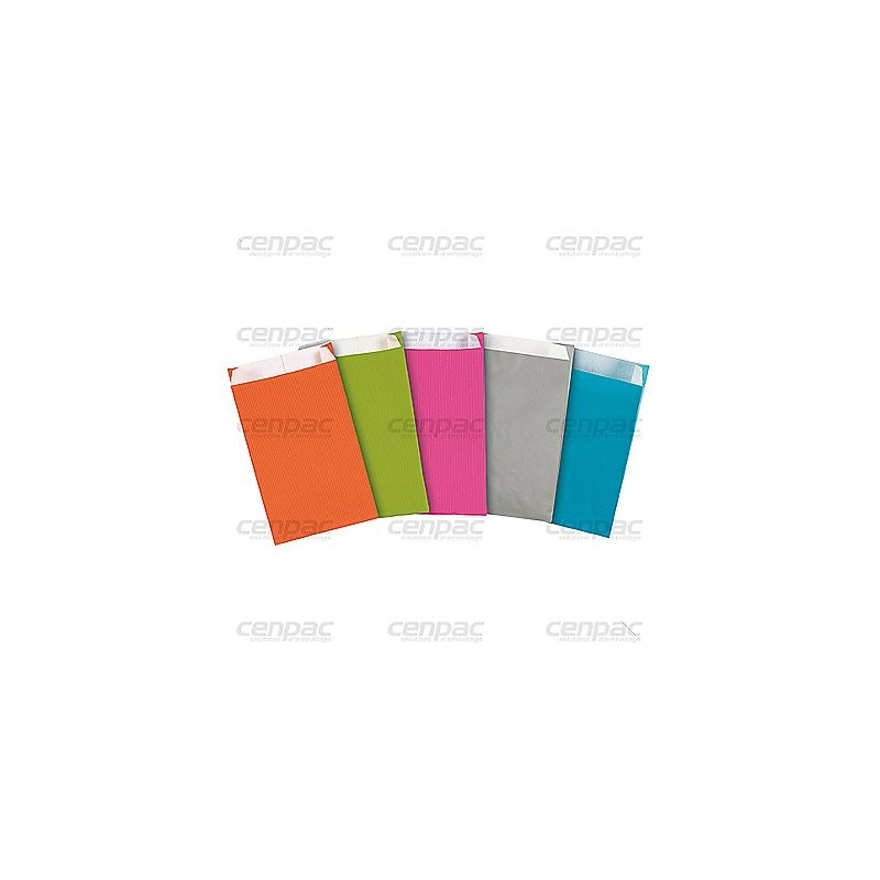 Pochette cadeau kraft 60gr - fuchsia 24x41x7,5 cm - colis de 250 - 1 colis de 250 pochettes