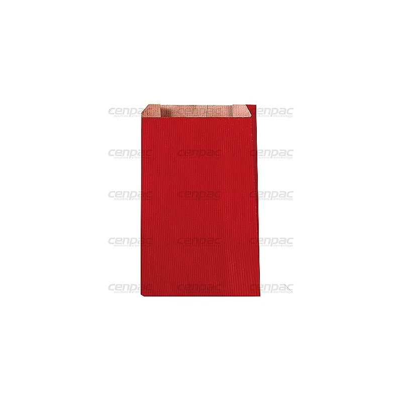 Pochette cadeau kraft 60gr - rouge 24x41x7,5 cm - colis de 250 - 1 colis de 250 pochettes