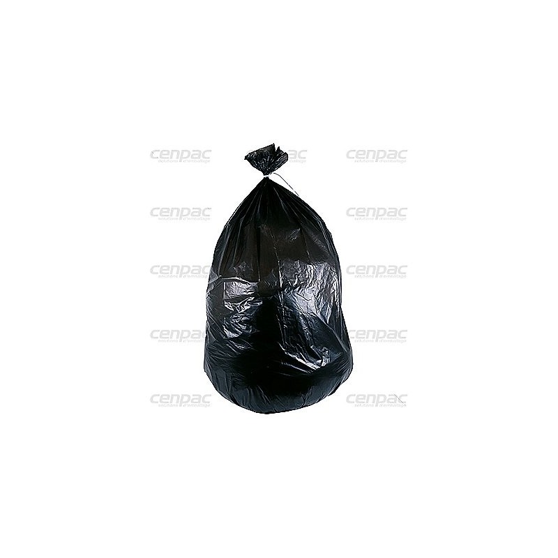 Sac poubelle eco noir - 110 litres 700x1050mm 20µ - colis de 200 sacs - colis de 200 sacs