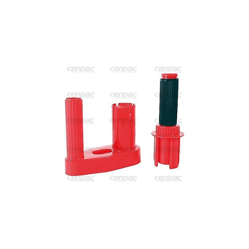 Derouleur plastique - diam50mm - lot de 2 poignees