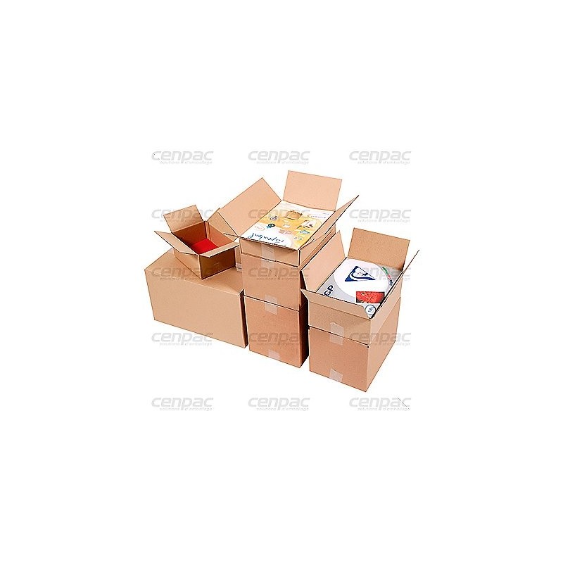 Caisse carton americaine df10 est 1.b - 430x310x250mm - colis de 25 caisses