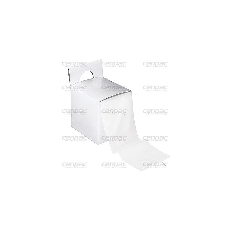 Ruban etirable palette temporaire 40µ 100mmx120m - boite distributrice par 100 1 boite de 100 rubans