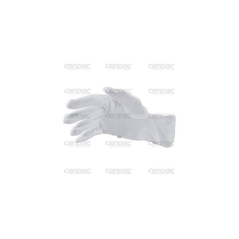 Gants de proprete en coton - taille 9 - sachet : 10 paires