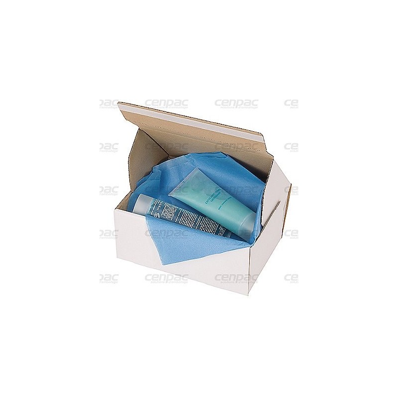 Boite decoupe b20 kraft blanc 240x155x100mm - colis de 20 boites