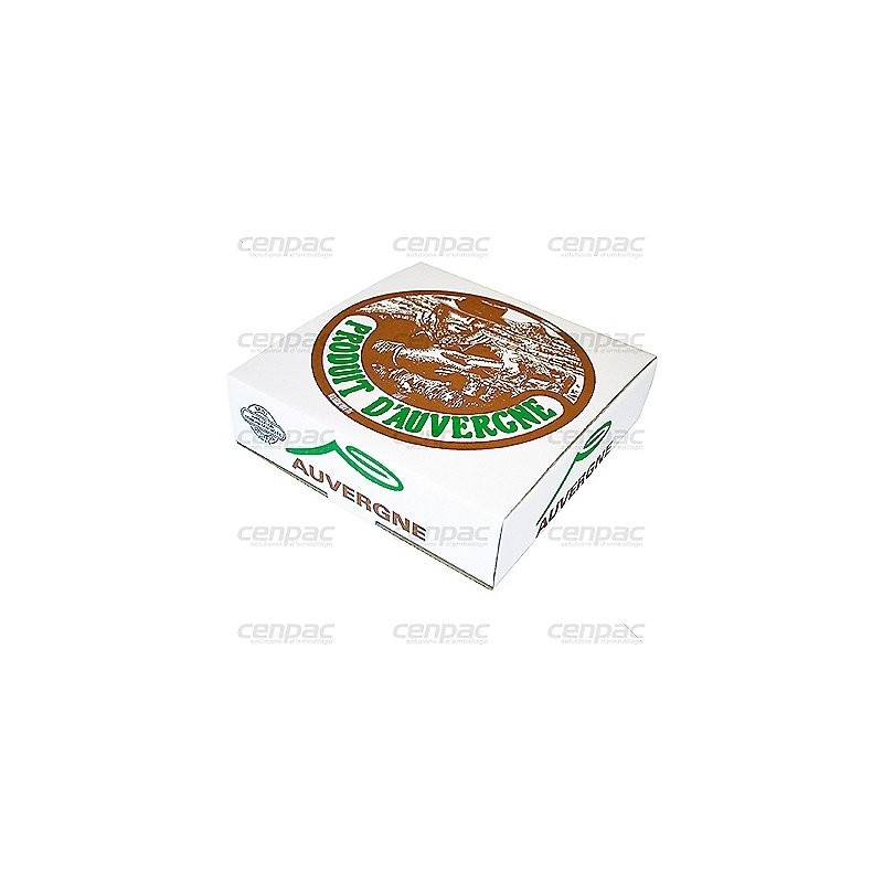 Boite st nectaire pc 10 brun 215x215x60 mm - colis de 100 boites - colis de 100 boites