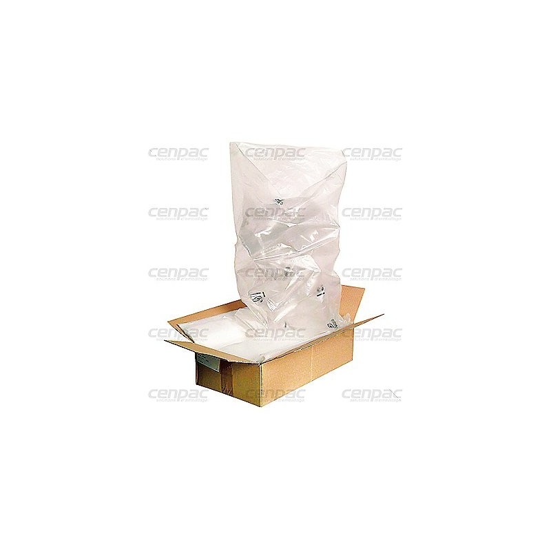 Sac grande contenance plat standard pehd 28µ 380x600 mm - colis de 1000 en liasse - colis de 1000 en liasse