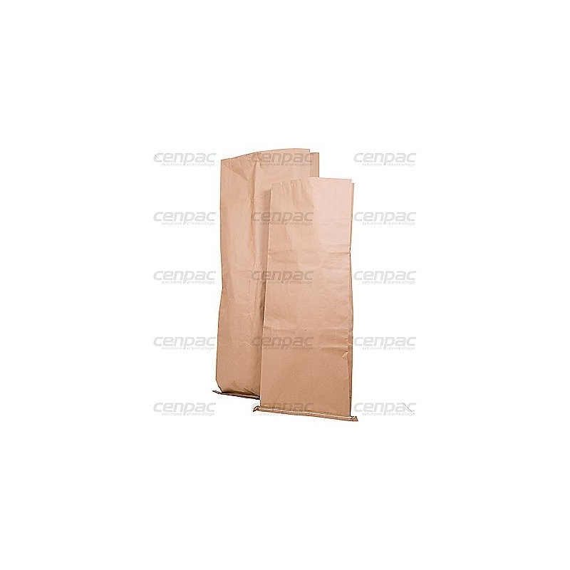 Sac kraft grande contenance 3x70g 40x100x10 cm - colis de 50 sacs - colis de 50