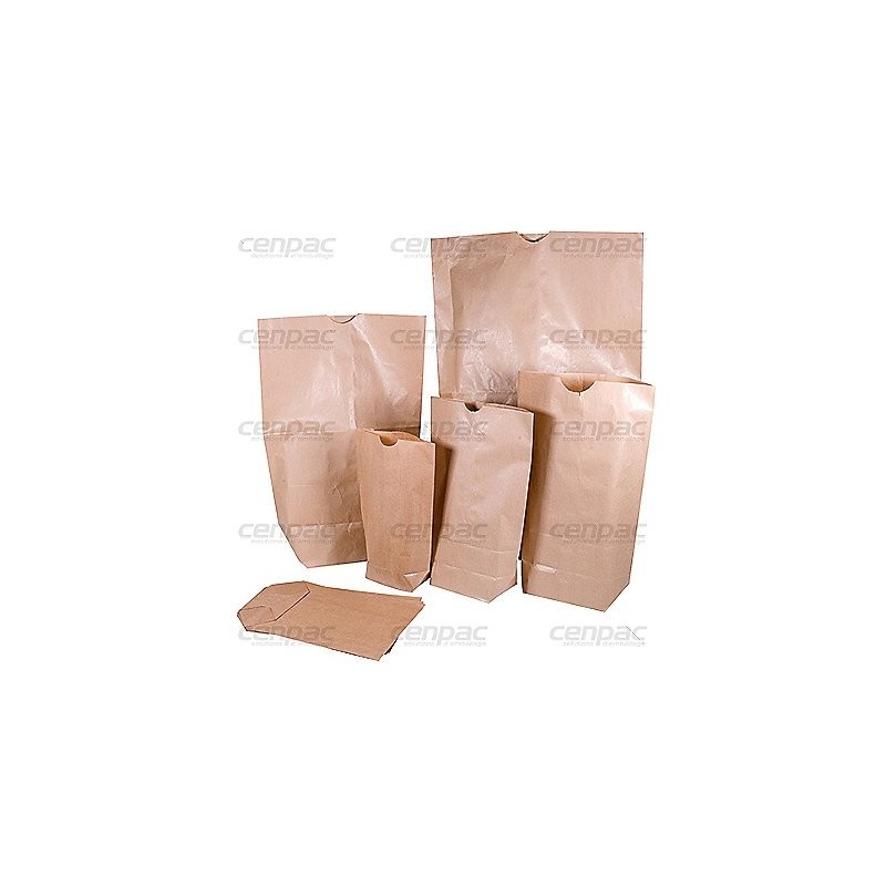 Sac ecorne kraft brun - 70g/m² 29x42,5cm - colis de 250 sacs - colis de 250 sacs