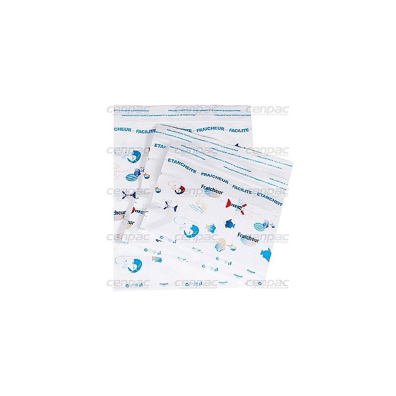 Pochette a fermeture zip - 40g/m² 270x400mm - colis de 500 pochettes - colis de 500 pochettes