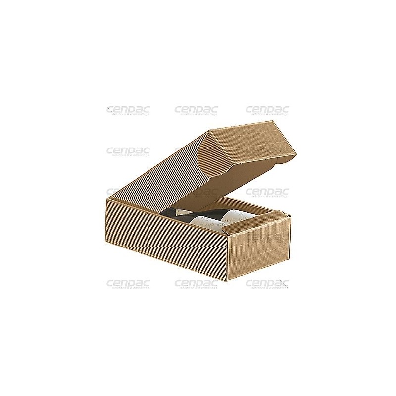 Coffret brun 3 bouteilles - 90x280x340mm - colis de 30 coffrets - colis de 30 coffrets
