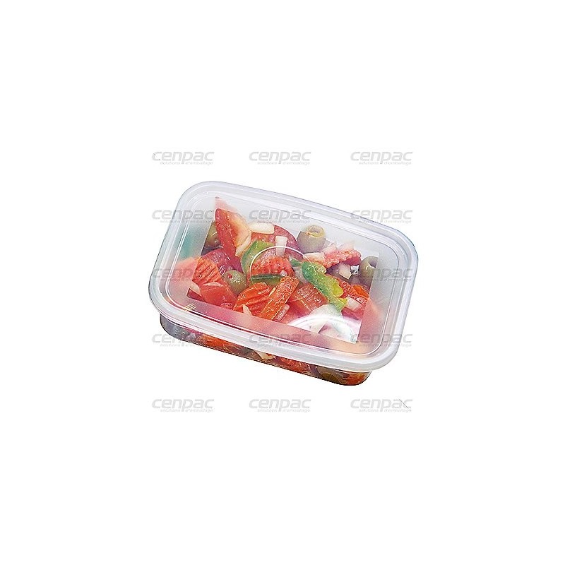 Boite pp avec couvercle independant 1000cc 183x139x67mm - colis de 200 - colis de 200