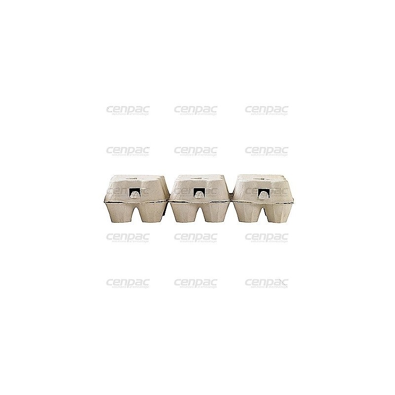 Boites de 6 oeufs cellulose mlee 320x158x70mm - colis de 462 - colis de 462 boites de 6 oeufs