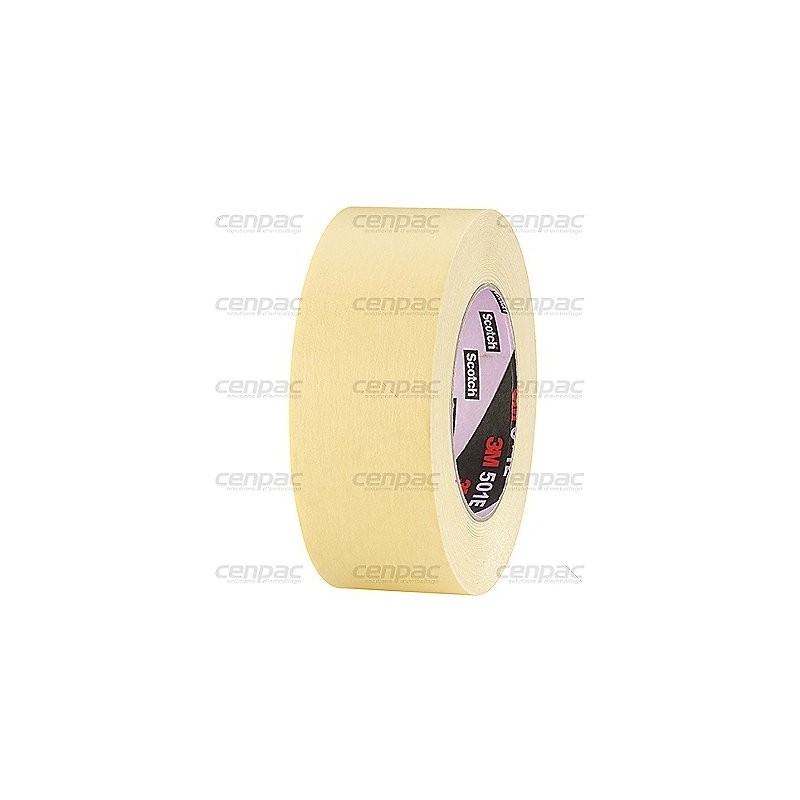 Papier adhesif masquage solvant 160°c crepe 48mmx50m - colis de 20 rouleaux