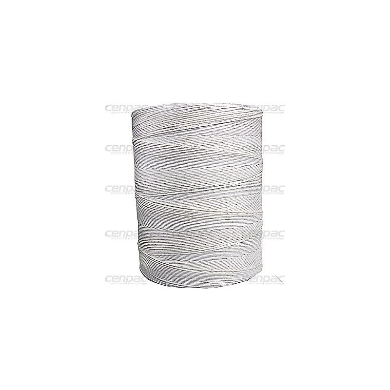 Ficelle lin 35/2 poli - blanc 1 kg 1750 m - roll avec tube
