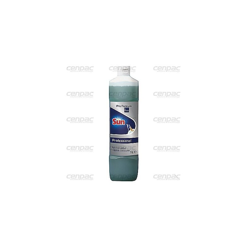 Liquide vaisselle sun - parfum citron vert - flacon 1l - colis de 6 flacons