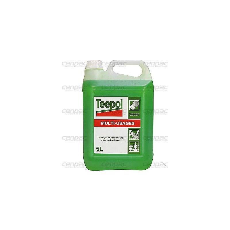 Detergent multi - usages teepol parfum frais - bidon 5l - 1 bidon 5l