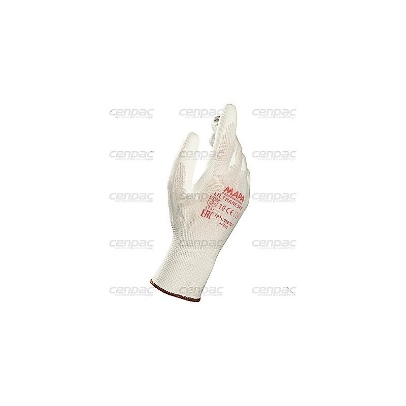 Gant de dexterite ultrane 549 taille 9 coloris blanc - sachet de 12 paires - sachet de 12 paires