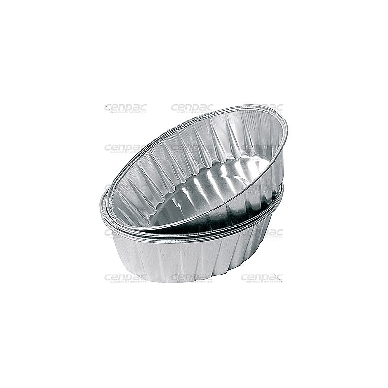 Ramequin rond aluminium - d93 h36mm 176 ml - colis de 1800 ramequins - colis de 1800