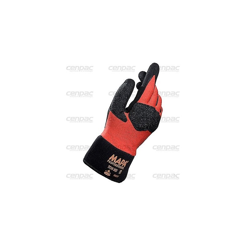 Gant de manutention - taille 10 coloris noir/orange sachet de 12 paires - sachet de 12 paires