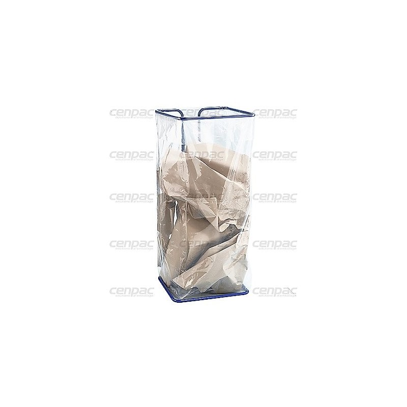 Sac de collecte macro perforé 400l 440x190x2000mm 30µ - colis de 100 sacs