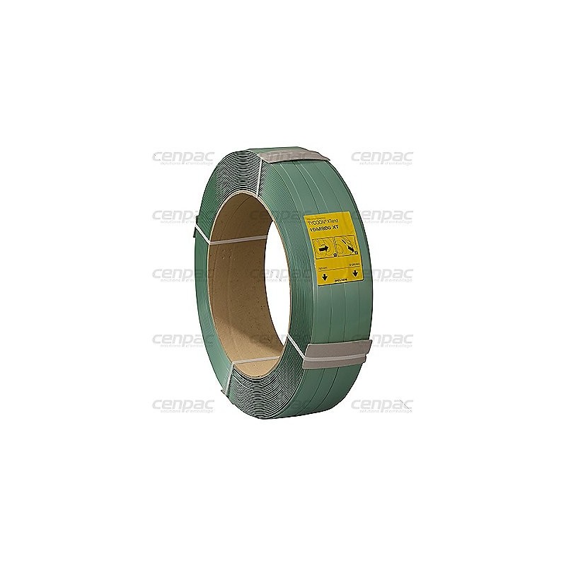 Feuillard manuel pet qualite ind 19mmx1,27mmx800 - diam int bobine 406mm - 1 bobine