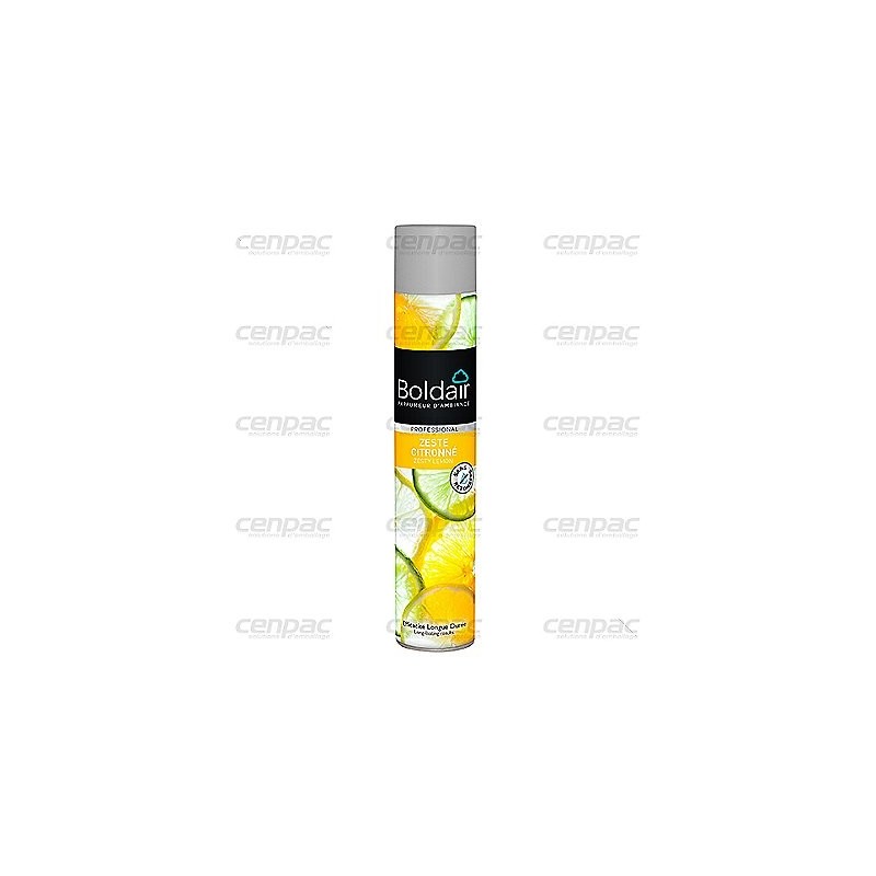 Desodorisant boldair - bactericide fraicheur menthol aerosol de 500ml - colis de 6 aérosols