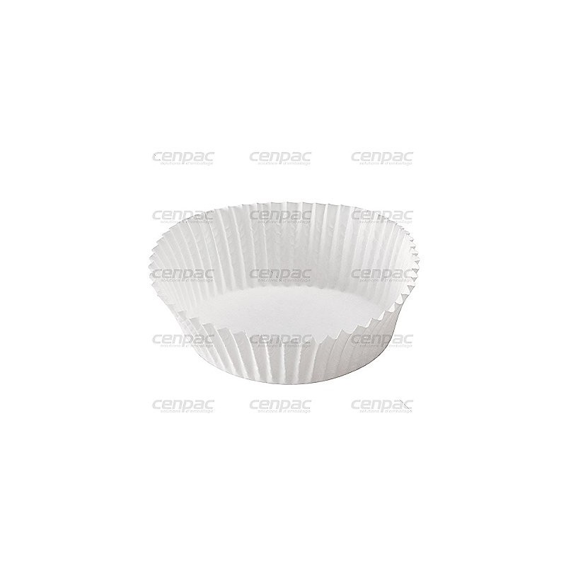Caissette calypso blanche n°88 rectangle 105x40x25mm 55g/m² btes de 1000 caiss. - btes de 1000 caissettes