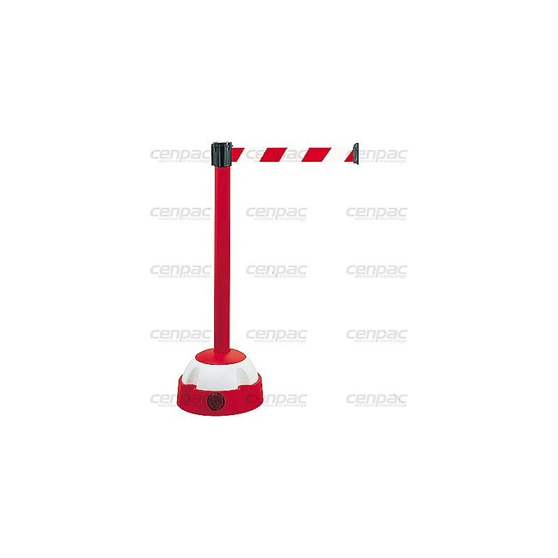 Poteau a sangle 3 metres - rouge/blanc - poteau a sangle 3 metres