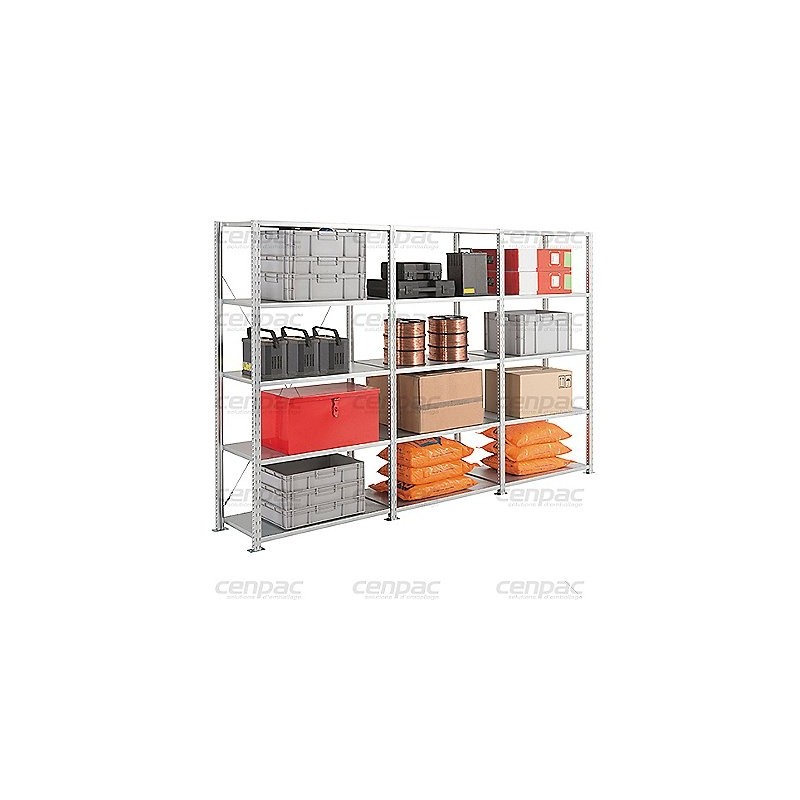 Rayonnage semi lourd advance element suivant - profondeur 800mm - rayonnage semi lourd advance