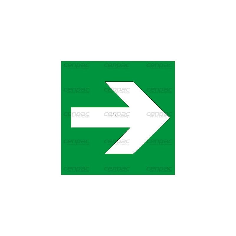 Panneau de secours - point de rassemblement - carré 200x200mm - panneau de secours