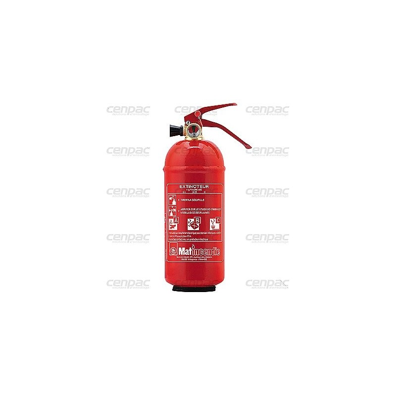 Extincteur 1kg poudre poly - extincteur 1kg poudre poly