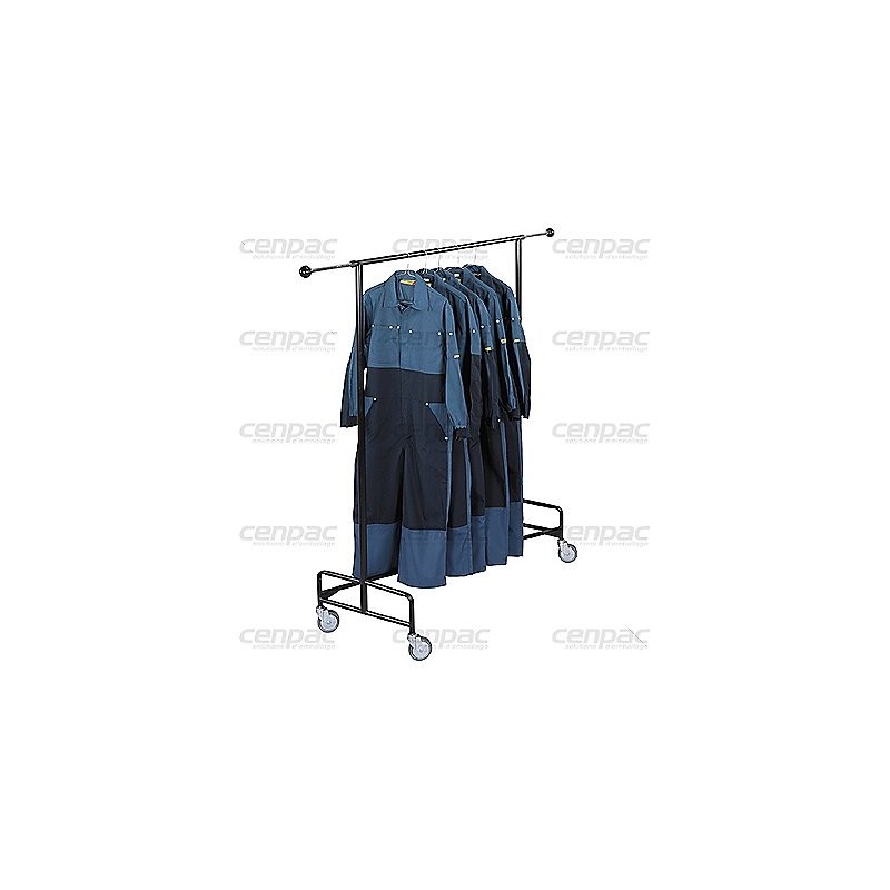 Penderie mobile 2 niveaux - hauteur reglable - penderie mobile 2 niveaux