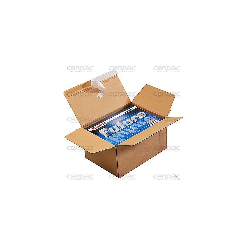 Caisse fond automatique fermeture adhesive 345x255x130mm dim int - pf 50 - colis de 20 caisses