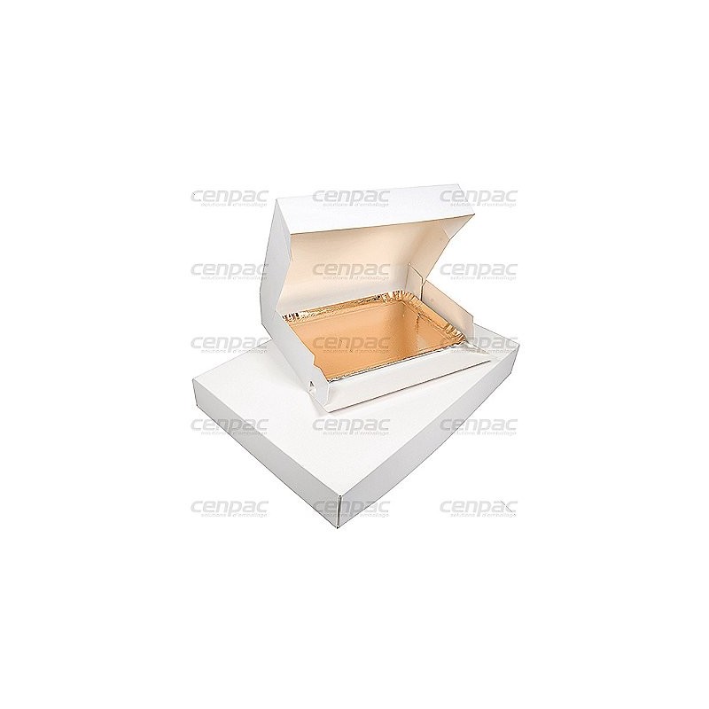 Boite transport carton blanc 325g 42,5x28,5x6cm - paquet de 25 boites - 1 paquet : 25 boites