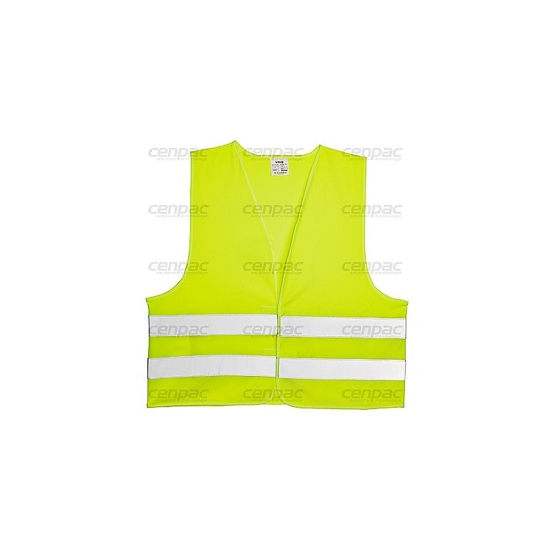 Gilet hte visibilite jaune tu 2 bdes réfléchissantes - unité : le gilet - 1 gilet jaune tu