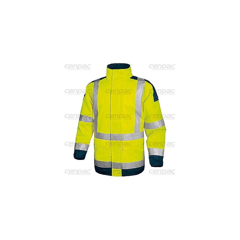Parka hte visibilite jaune tm classe 3 - unité : la parka - 1 parka jaune tm