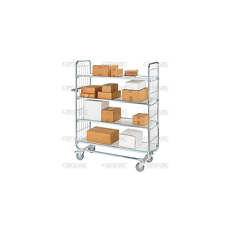 Chariot preparation modulable etroit - dim 1395x470x1590mm - chariot preparation modulable