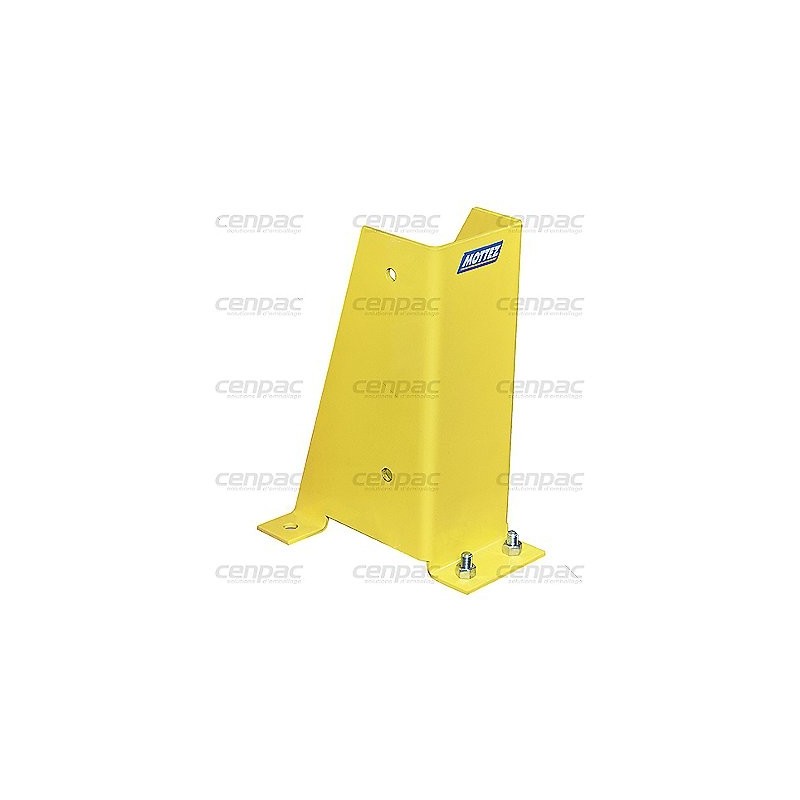 Protection arrondie jaune - h 360 x l 98mm - epaisseur tole 5mm - protection arrondie