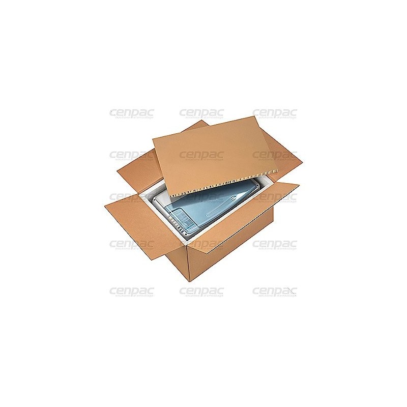 Plaque carton alveolaire kraft brun 600x600 mm ep. 15 mm - 520g/m² - palette de 340 plaques