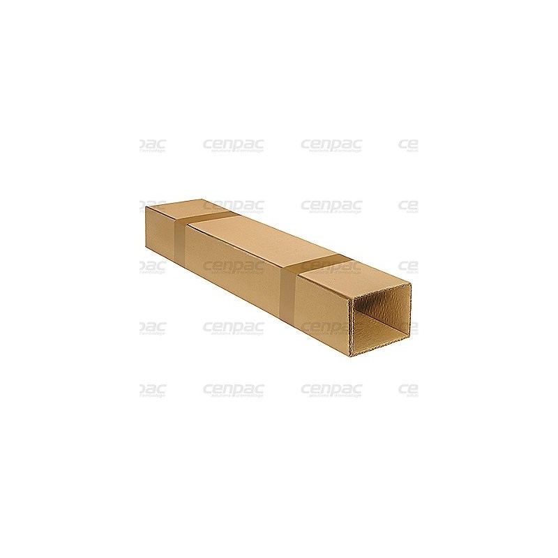 Plaque accordeon carton kraft brun 1037mmx185ml 192m2 - section 200x200mm la palette de 192m2