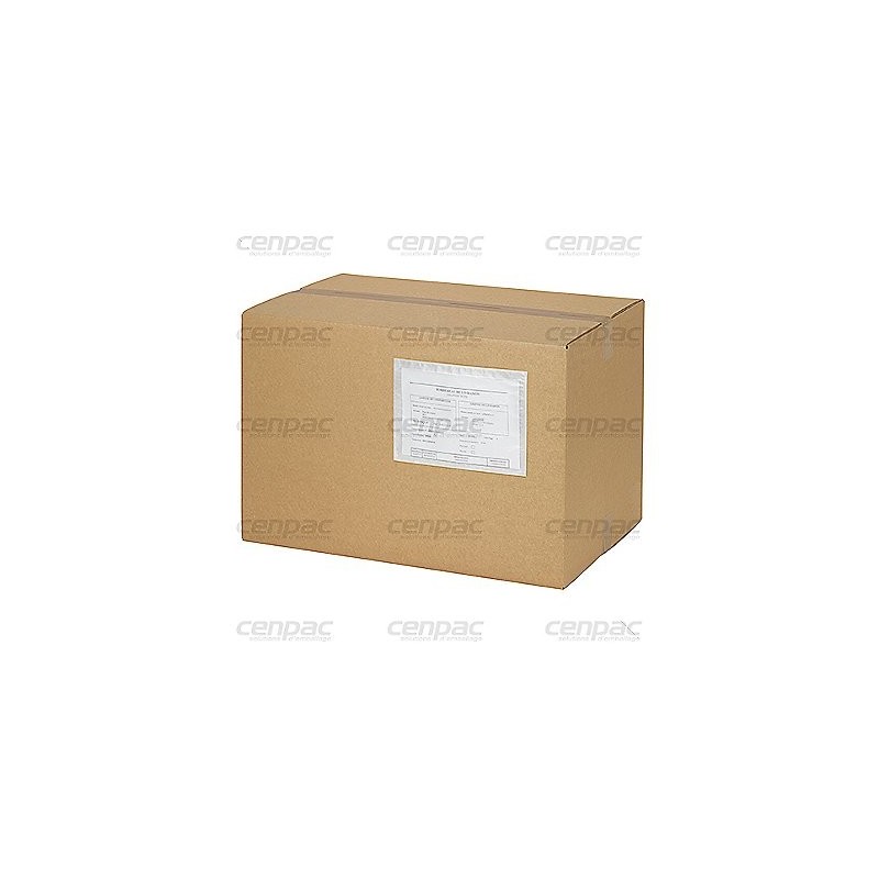 Pochette porte document adhesif papier - 228x165 mm format a5 transparent colis de 1000