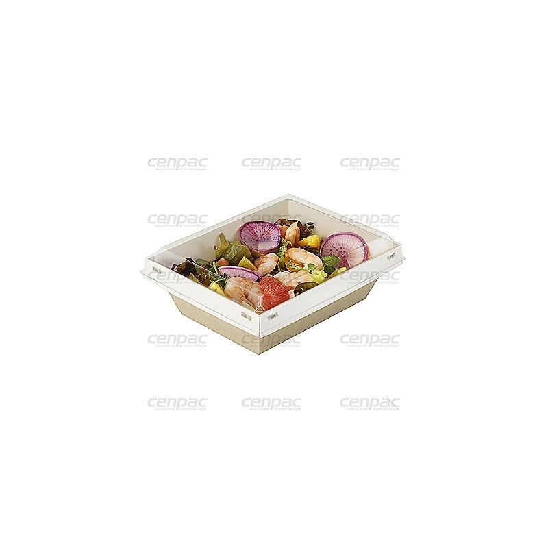 Boite carton luxifood 750cc 180x180x30mm - colis de 480 boites - colis de 480 boites