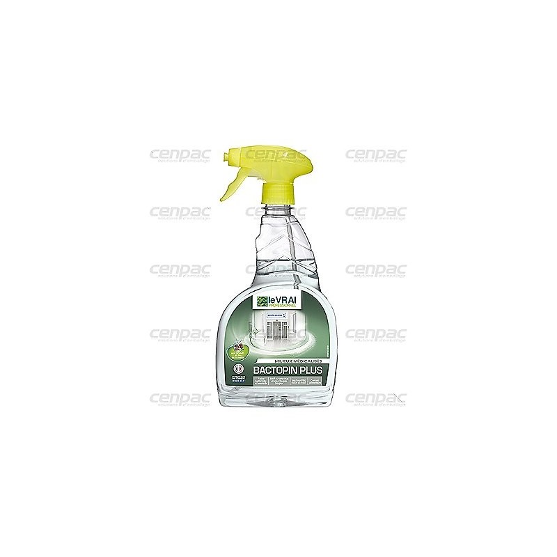 Detergent bactopin le vrai - spray de 750ml - prêt à l'emploi - colis de 6 sprays