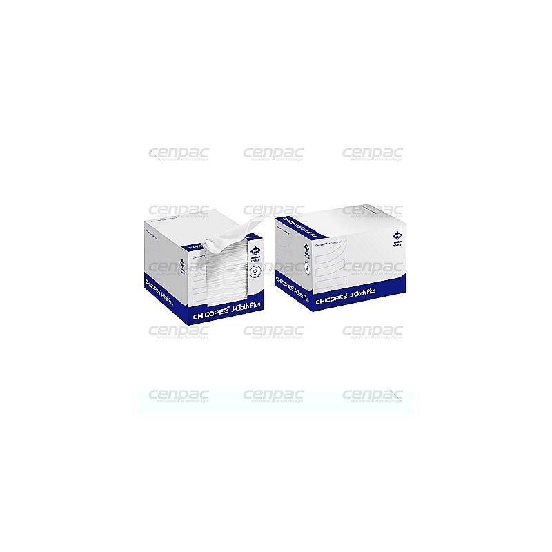 Chiffons jcloth - 43x30cm - boites de 100 - colis de 12 btes de 100 chif.