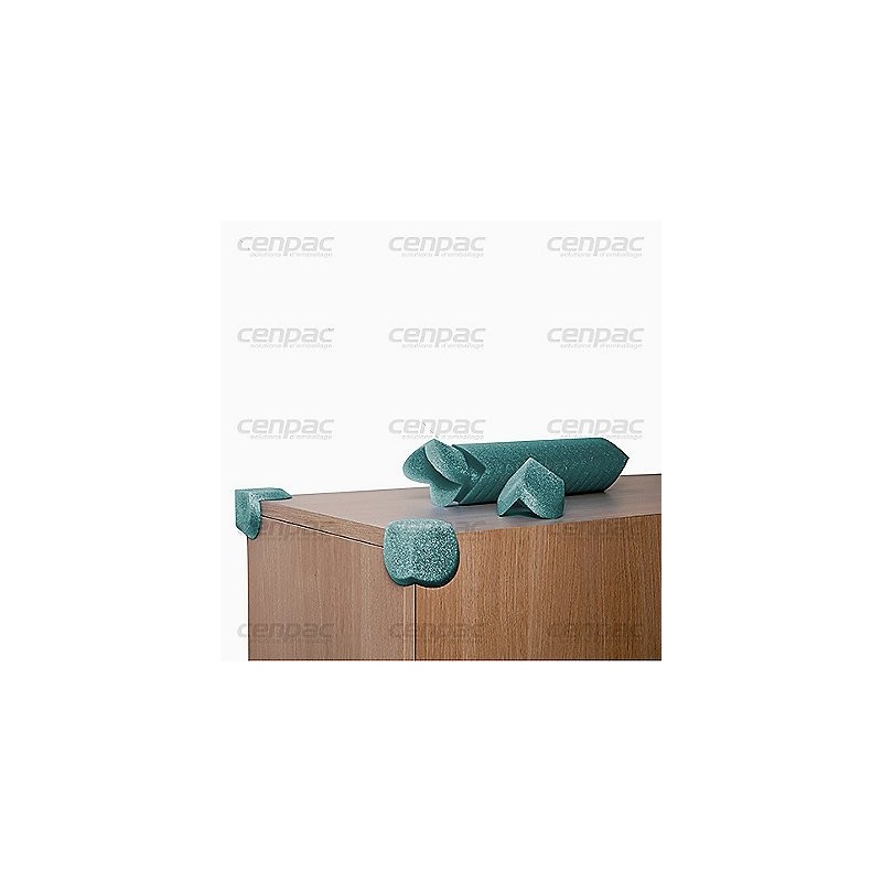 Coin angle 3d 70mm recycle - ep 10mm cutte corner - colis de 3100 - colis de 3100 coins