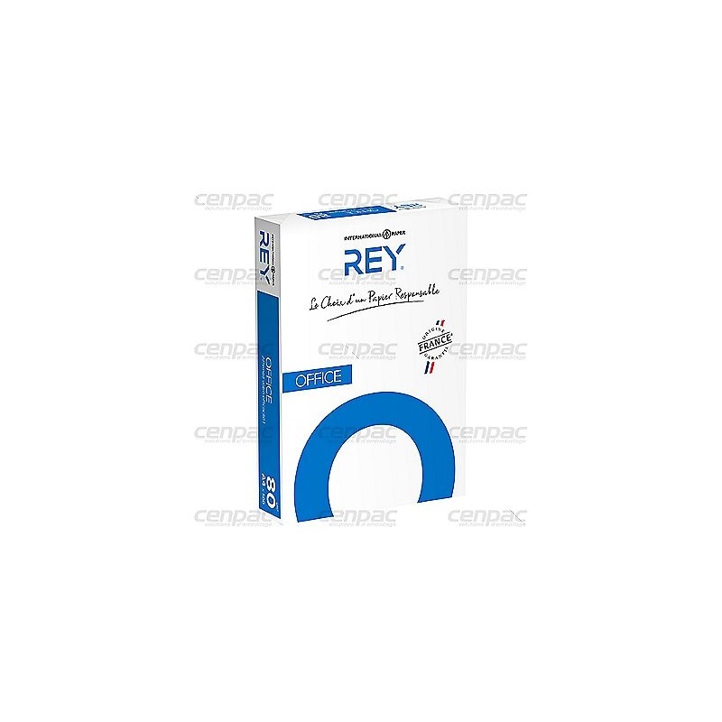 Ramette de 500 feuilles - papier rey office a4 80g - colis de 5 ramettes 500 feuilles