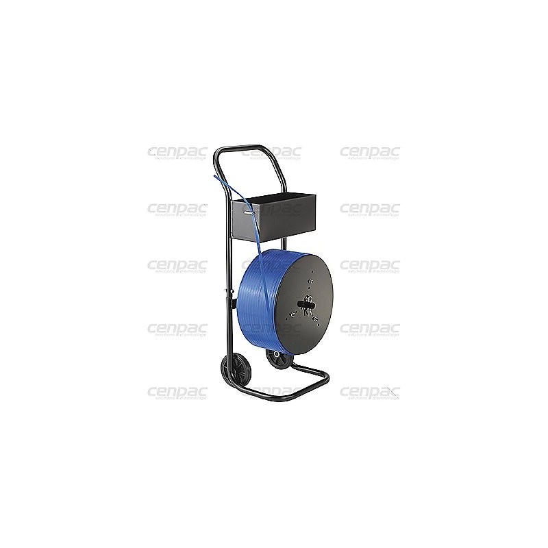 Devidoir mobile multi usage pour feuillard pp/textile - diam int. bobine 25/76 mm - devidoir mobile multi usage