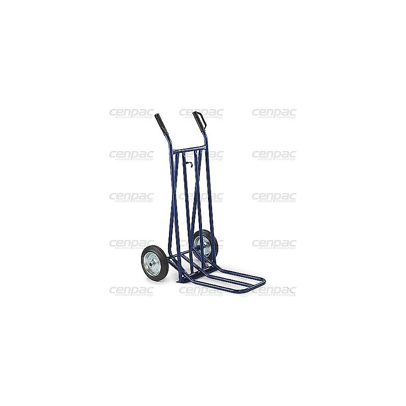 Diable bavette rabat 250kg - 37 x 62,5 x 114,5 cm - acier - 1 diable