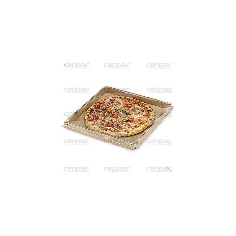 Fond pizza carton brun - 292x292x27 mm - colis de 150 fonds - colis de 150 boites
