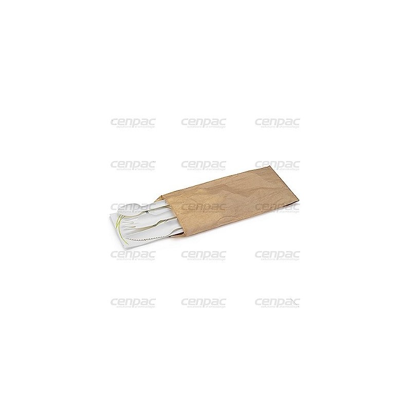 Kit couvert 4 piece carton blanc cout./fourch./p.cuil./serviett colis de 250 kits - colis de 250 kits couverts